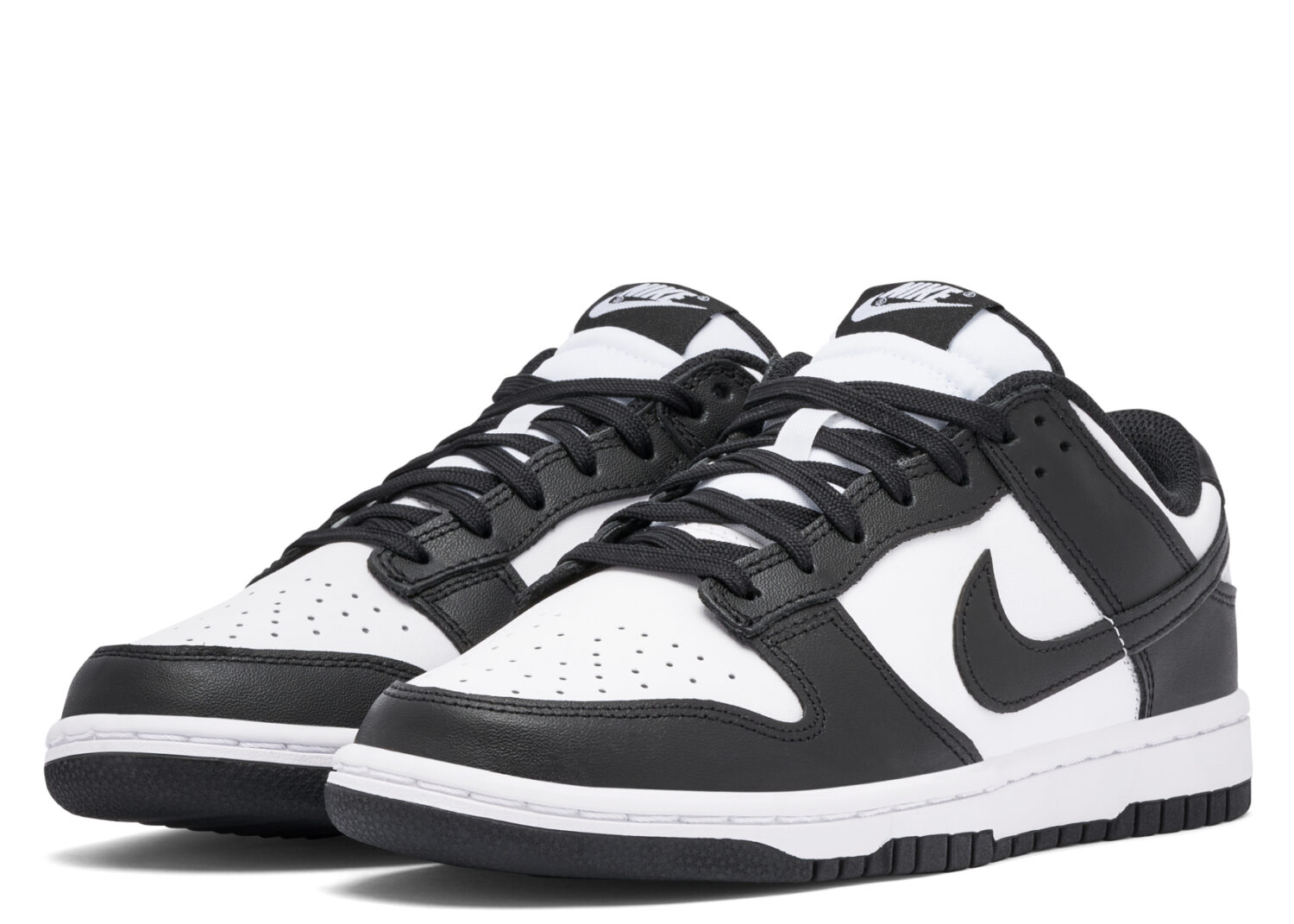 nike dunk low white black (2021) (w)