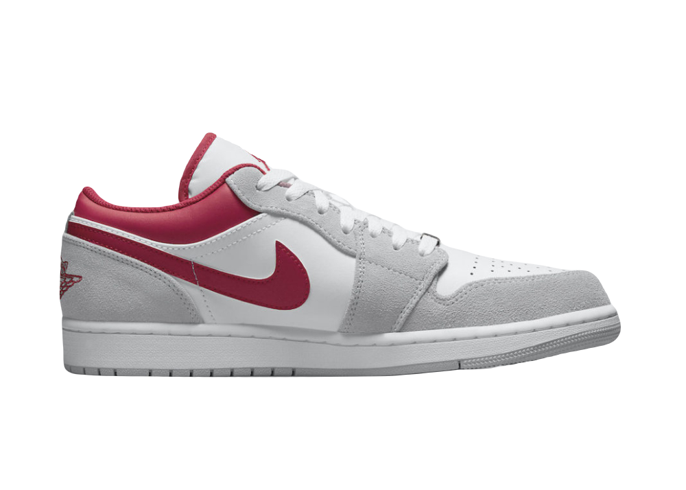 Nike Air Jordan 1 Low SE Light Smoke Grey Gym Red