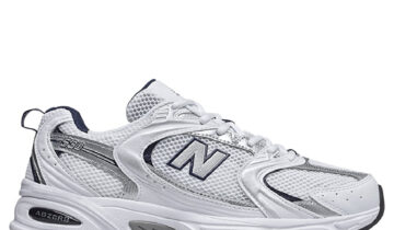 New Balance 530 White Silver Navy