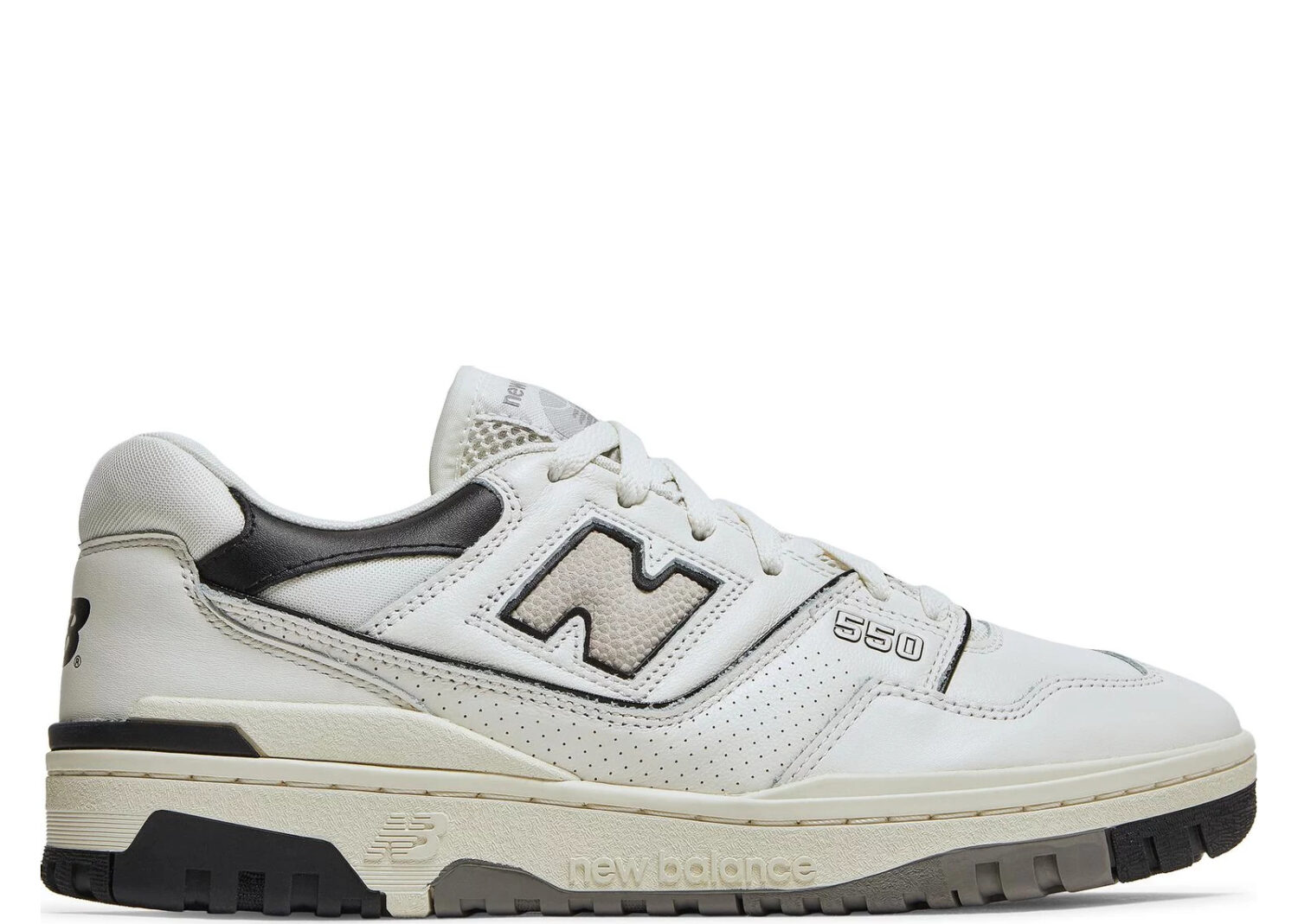 new balance 550 cream black