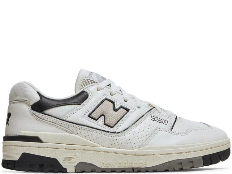 new balance 550 cream black