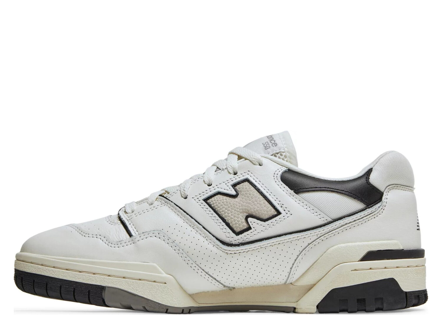 new balance 550 cream black