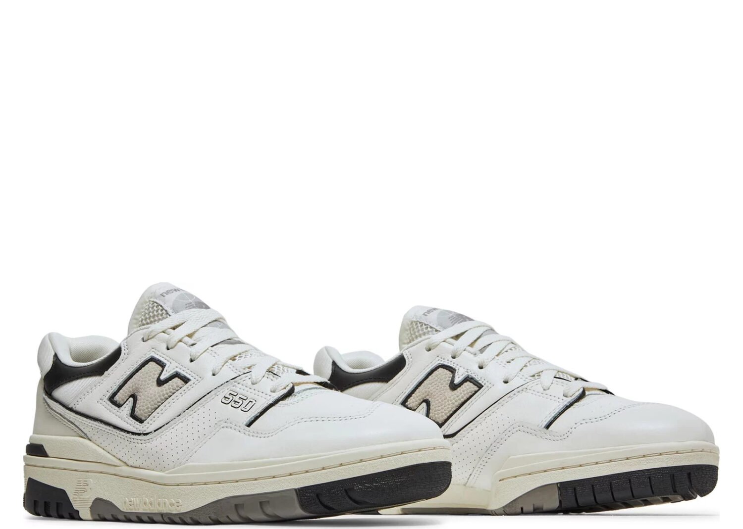 new balance 550 cream black