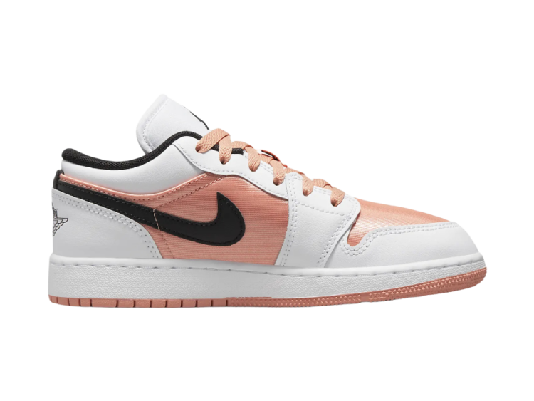 nike air jordan 1 low white light madder root (gs)