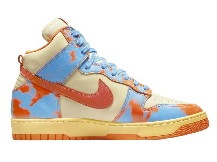 nike dunk high 1985 sp orange acid wash