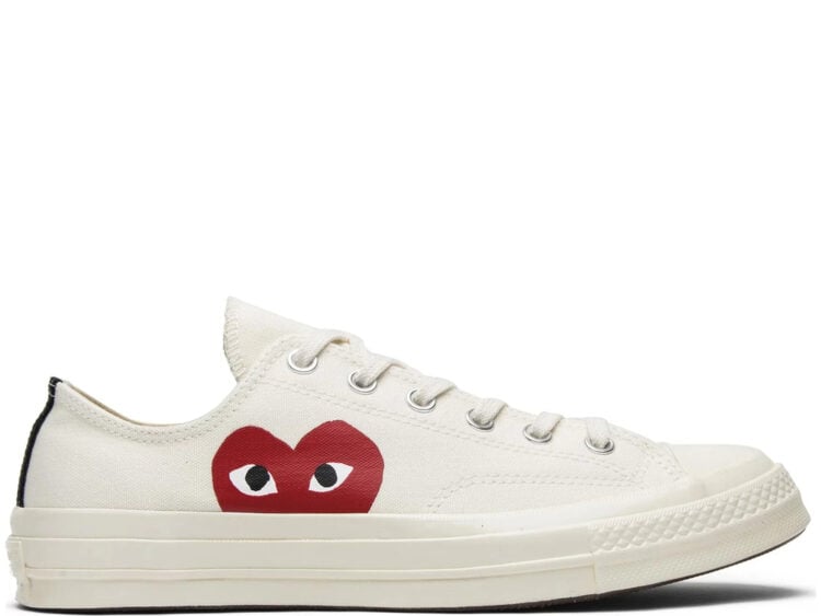 converse chuck taylor all star 70 ox comme des garcons play white