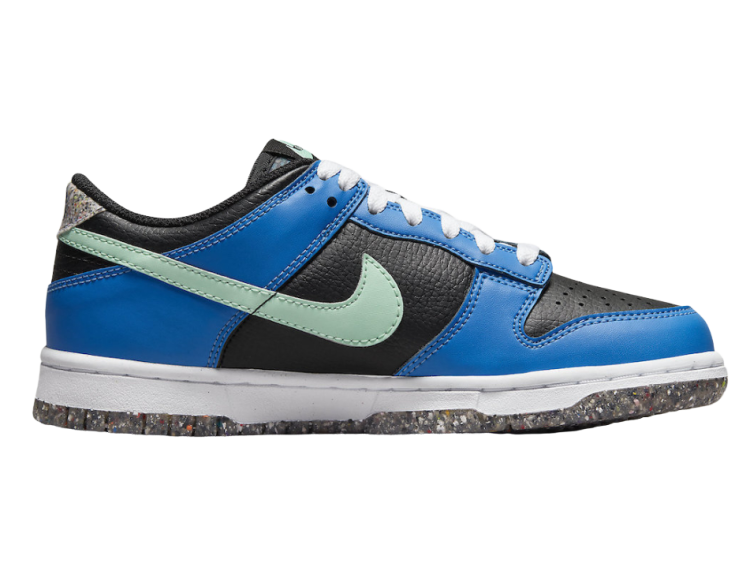 nike dunk low crater blue black (gs)