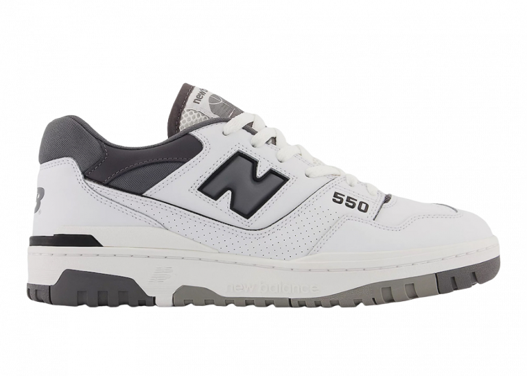 New Balance 550 White Grey Dark Grey Bb550wtg Sneaker Baker