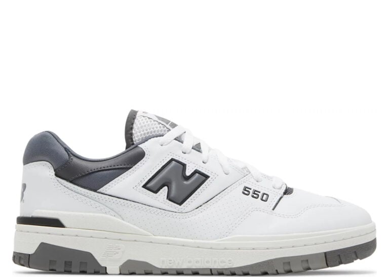 new balance 550 white grey dark grey