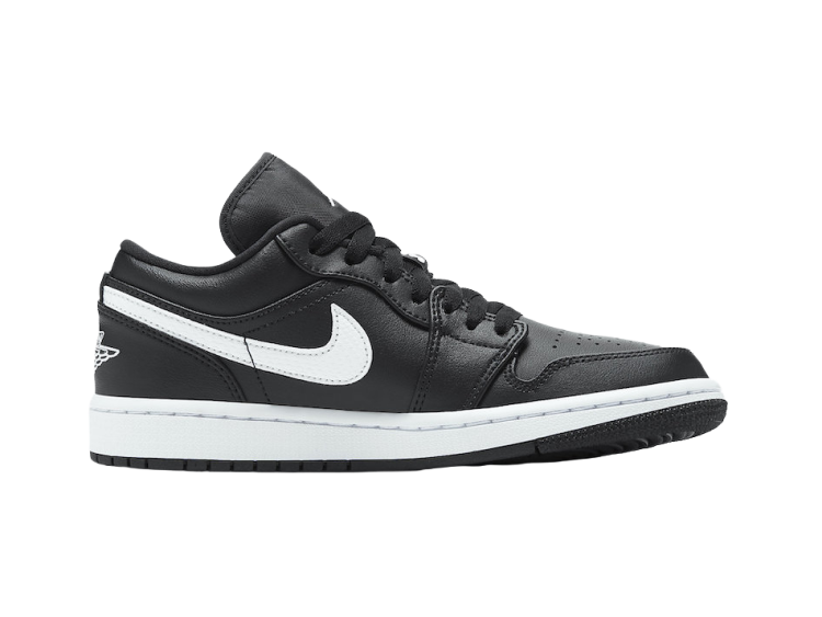 nike air jordan 1 low black white (w)