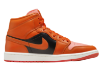 Nike Air Jordan 1 Mid Orange Black (W)