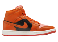Nike Air Jordan 1 Mid Orange Black (W)