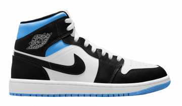 Nike Air Jordan 1 Mid University Black White (W)