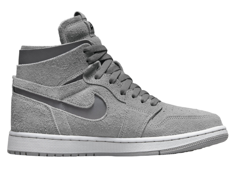 nike air jordan 1 zoom cmft metallic silver (w)