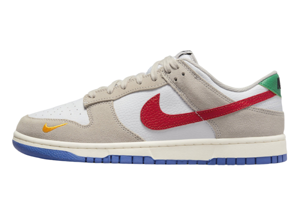 nike dunk low light iron ore red blue2