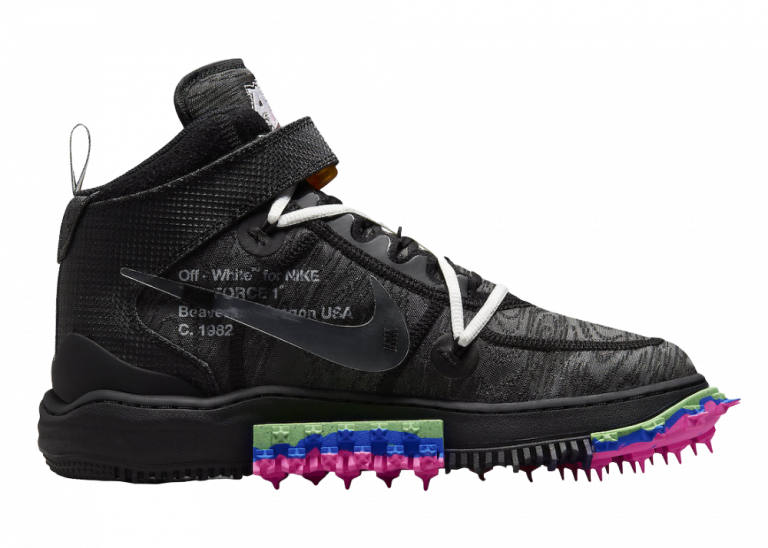 nike air force 1 mid off white black