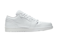 Nike Air Jordan 1 Low Triple White Tumbled Leather