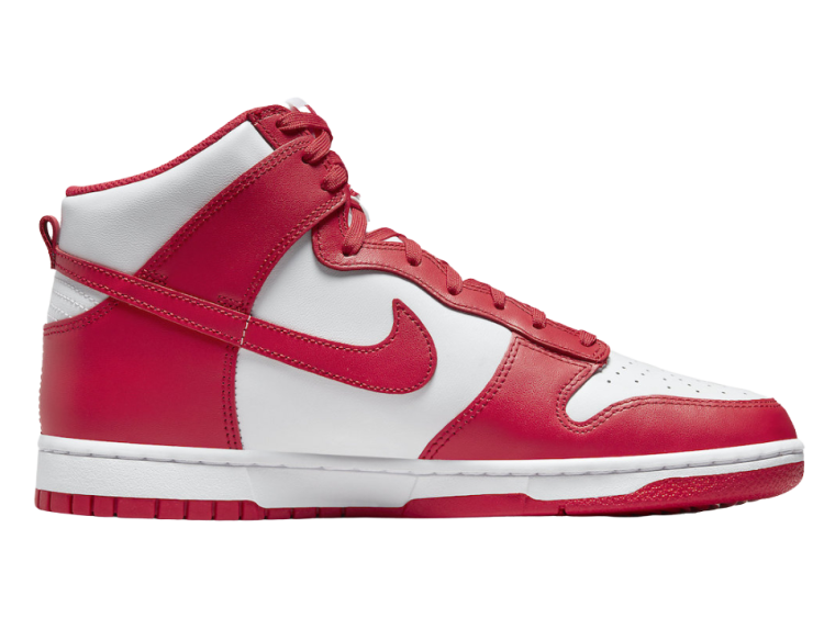 nike dunk high championship white red