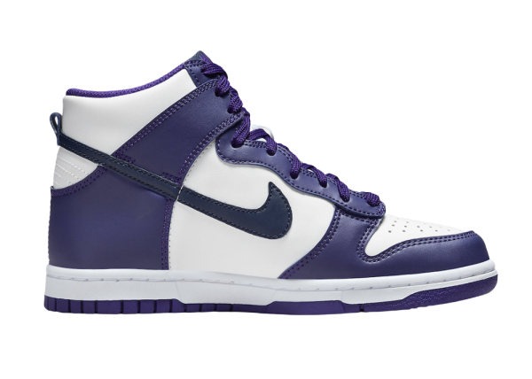 nike dunk high electro purple midnght navy (gs)