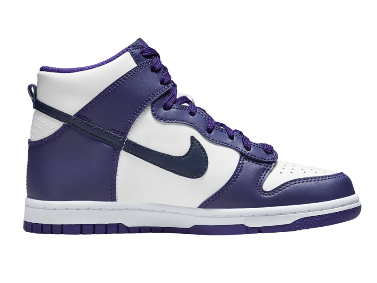 nike dunk high electro purple midnght navy (gs)