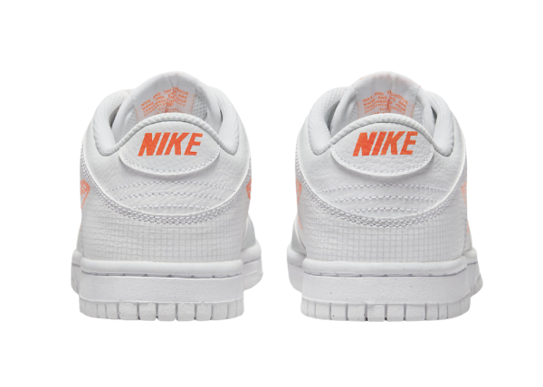 Nike Dunk Low SE 3D Swoosh Pure Platinum Total Orange (GS)