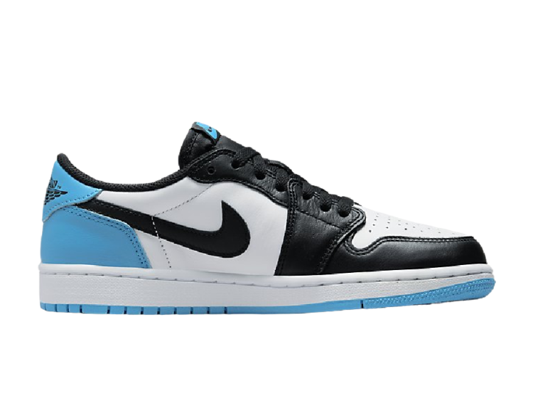 nike air jordan 1 low black dark powder blue (w)