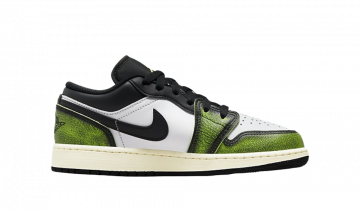 Nike Air Jordan 1 Low White Black Green (GS)