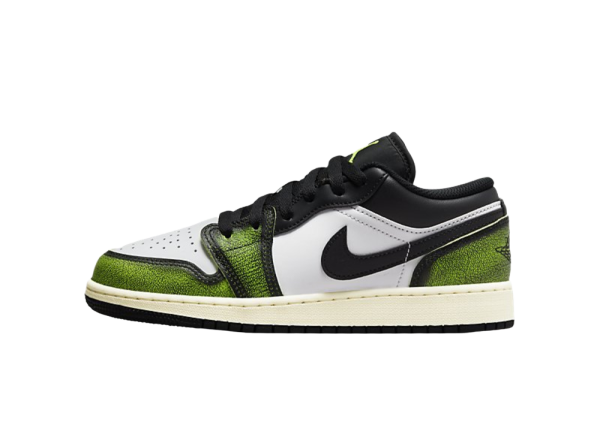 Nike Air Jordan 1 Low White Black Green (GS)