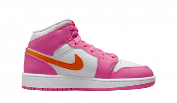 Nike Air Jordan 1 Mid Pinksicle Safety Orange (GS)