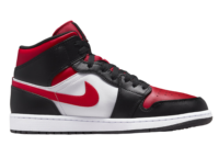 Nike Air Jordan 1 Mid White Black Red (2022)