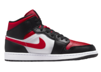 Nike Air Jordan 1 Mid White Black Red (2022)