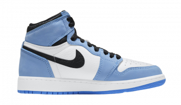Nike Air Jordan 1 Retro High White University Blue Black (GS)