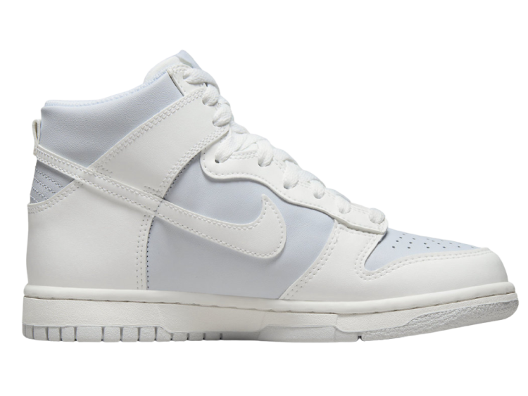 nike dunk high white football grey (gs)