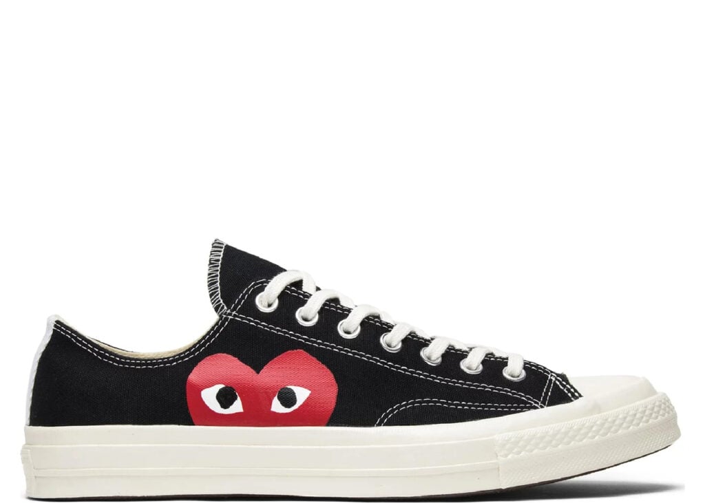 converse chuck taylor all star 70 ox comme des garcons play black