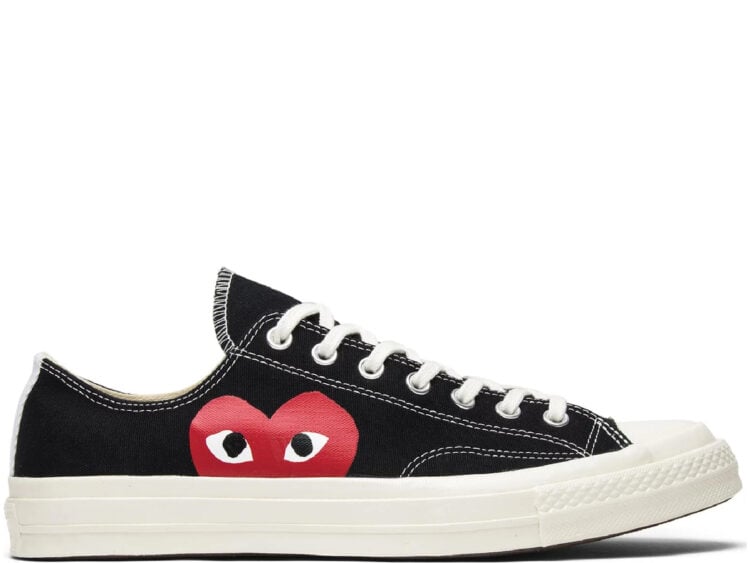 converse chuck taylor all star 70 ox comme des garcons play black