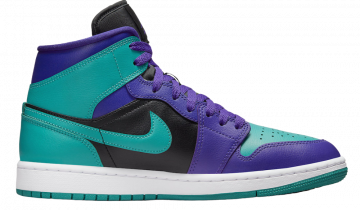 Nike Air Jordan 1 Mid Black Grape (W)