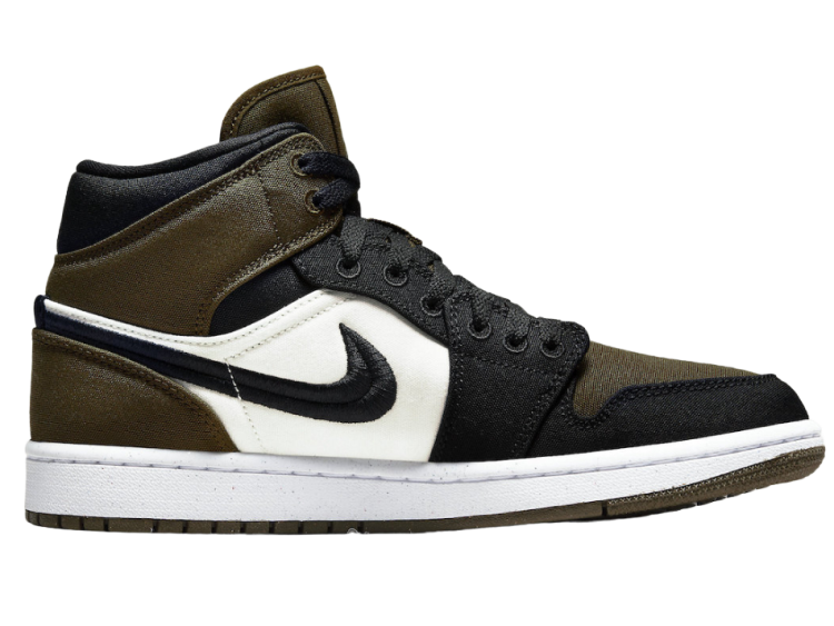 nike air jordan 1 mid olive toe (w)