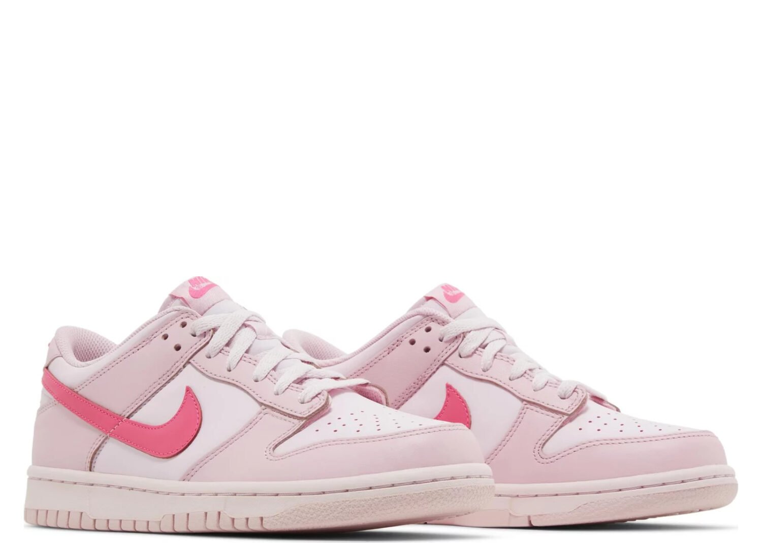 nike dunk low triple pink (gs)