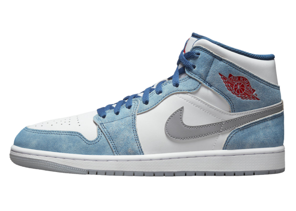 Nike Air Jordan 1 Mid French Blue Fire Red