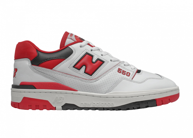 new balance 550 white red