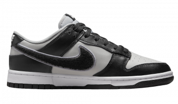 Nike Dunk Low Chenille Swoosh Black Grey