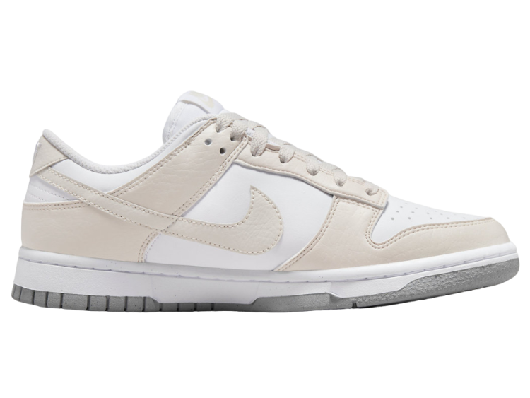 nike dunk low next nature white light orewood brown (w)