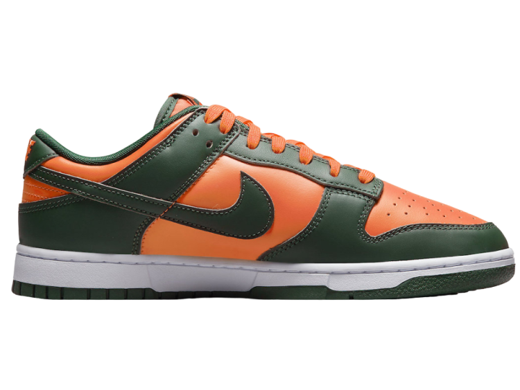 nike dunk low retro miami hurricanes