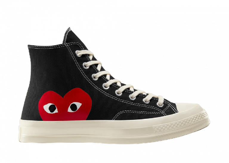 converse chuck taylor all star 70 hi comme des garcons play black