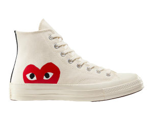 converse chuck taylor all star 70 hi comme des garcons play white