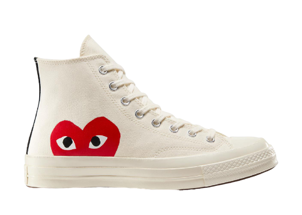 converse chuck taylor all star 70 hi comme des garcons play white