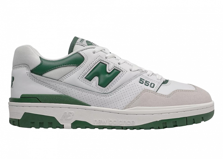 new balance 550 white green