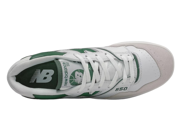 new balance 550 white green3