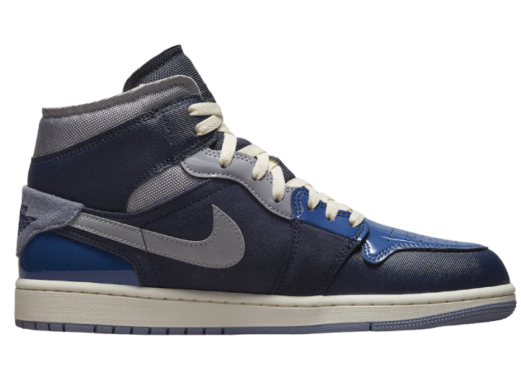 nike air jordan 1 mid se craft obsidian french blue