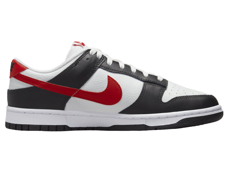 nike dunk low retro red swoosh panda